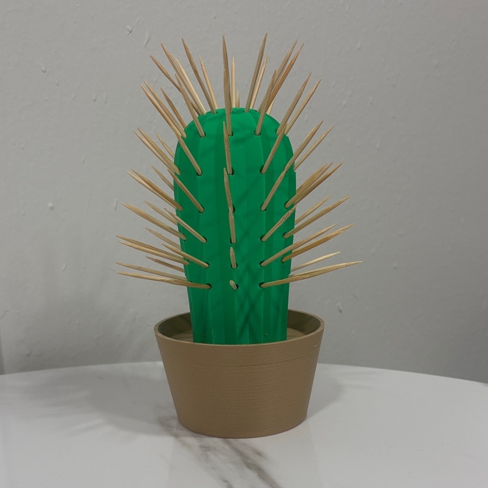 Green Cactus Toothpick Holder
